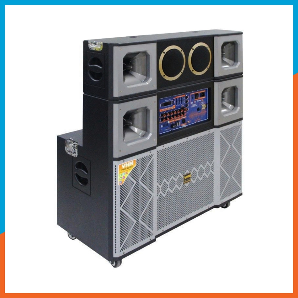 Loa Kéo 4 Tấc Đôi GD215-4T Bluetooth 5.3 Công Suất 3000W/Max 3 Đường Tiếng Tạng Kèm 2 Micro Cao Cấp