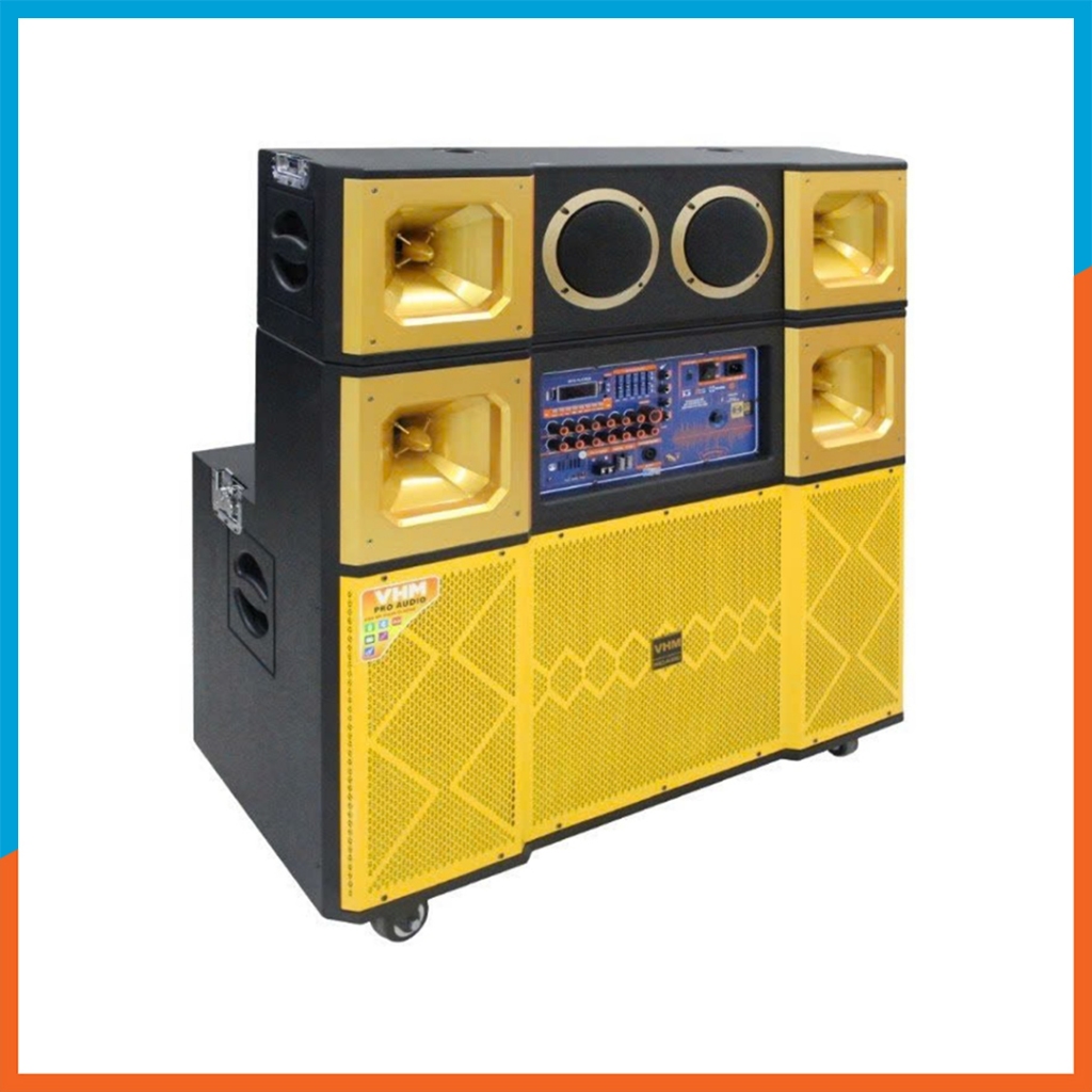 Loa Kéo 4 Tấc Đôi GD215-4T Bluetooth 5.3 Công Suất 3000W/Max 3 Đường Tiếng Tạng Kèm 2 Micro Cao Cấp