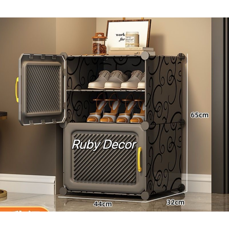 TỦ NHỰA ĐỰNG GIÀY LẮP GHÉP 4 NGĂN ĐỰNG GIÀY DÉP (để được 8 đôi)