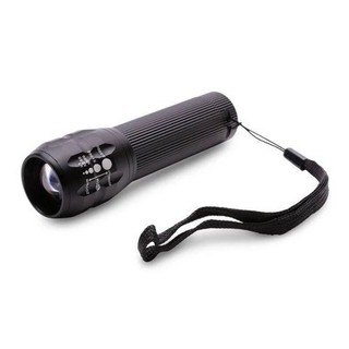 Đèn pin siêu sáng X2000 police mini vỏ nhôm chống nước dùng pin có dây 3 chế độ chiếu sáng zoom xa gần cầm tay bỏ túi
