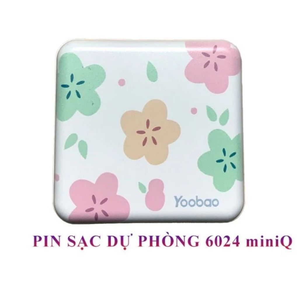 Pin sạc dự phòng mini 10000mAh Yoobao 6024 miniQ Thiết kế đơn giản, đáng yêu