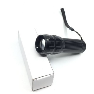 Đèn pin siêu sáng X2000 police mini vỏ nhôm chống nước dùng pin có dây 3 chế độ chiếu sáng zoom xa gần cầm tay bỏ túi