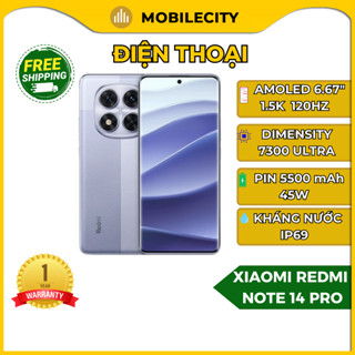 Điện thoại Xiaomi Redmi Note 14 Pro 5G - Dimensity 7300 Ultra (BHV 12 tháng) Giá rẻ - MobileCity