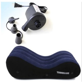 [Che Tên] Ghế tình yêu bơm hơi Toughage cao cấp mặt nhung êm ái chịu tải trong 200kg BH 12 tháng