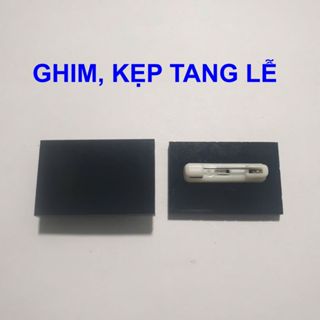 Ghim Tang Cài Áo, Ghim Lễ Tang, Băng Tang cài áo, Kẹp Tang đeo ngực, Mica Loại đẹp, Kích thước chuẩn