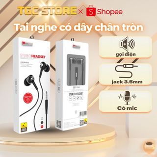  tai nghe nhét tai có dây jack 3.5mm s519 âm nhạc hay chất lượng bền giá tốt xài cho máy tính điện thoại - carephones 