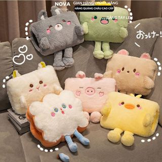 Túi sưởi cắm điện chườm bụng kinh NOVA hình thú dễ thương thời trang làm ấm chân,tay, bụng mùa đông