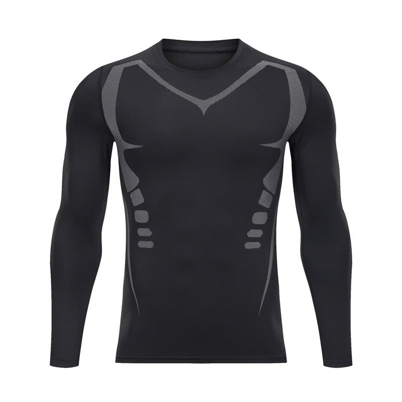 Áo Giữ Nhiệt Nam Áo Thun Thể Thao Dài Tay Chuyên Tập Gym Chạy Bộ Đá Bóng