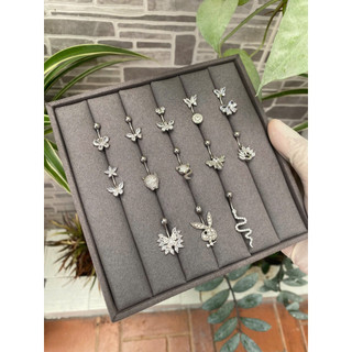 Khuyên Rốn Animal Báo, Cáo, Rắn Thép Y Tế Không Rỉ An Toàn, Không Gây Kích Ứng1