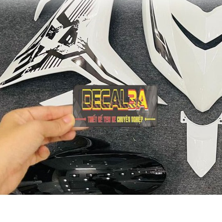 TEM EX 150 CHỈ XE TRẮNG TEM ĐEN