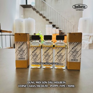 [DA ĐEN - QUẬN 3] Holbein - Dung Môi Sơn Dầu, Vernet Hand Medium Poppy Type 90ml