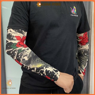 Găng tay hình xăm phong cách cá tính, co giãn cho cả nam và nữ