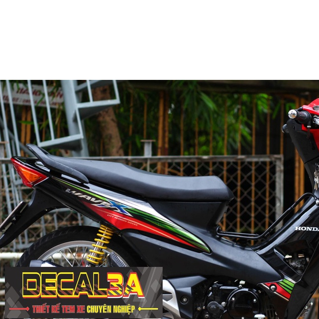 TEM WAVE RS X XE ĐEN ĐỎ DECAL 3A