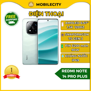 Điện thoại Xiaomi Redmi Note 14 Pro Plus 5G - Snapdragon 7s Gen 3 (BHV 12 tháng) Giá rẻ - MobileCity