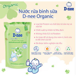 [Hàng chính hãng]Nước rửa bình sữa Dnee 600ml dang bịch