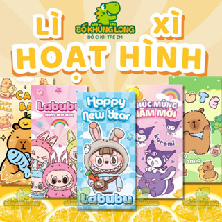  Sỉ 10 Bao Lì Xì Hoạt Hình 2026 BỐ KHỦNG LONG Hơn 100 Mẫu CAPYBARA BABY THREEE Chọn Mẫu Lì Xì Chibi Tết Bính Ngọ Vui Vẻ 