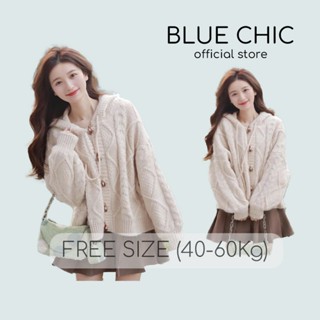 Áo Cardigan Crop Top Nữ Nikaru Thời Trang Vintage, Áo Cardigan Nữ Thu Đông Vải Len Mềm Ấm Áp Bluechic Design