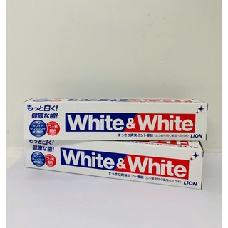 Kem đánh răng White & White Nhật Lion 150g