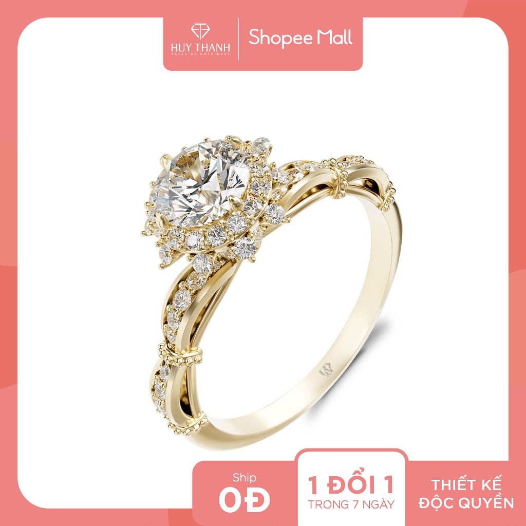 Nhẫn Nữ NDINO293 Vàng Tây Huy Thanh Jewelry