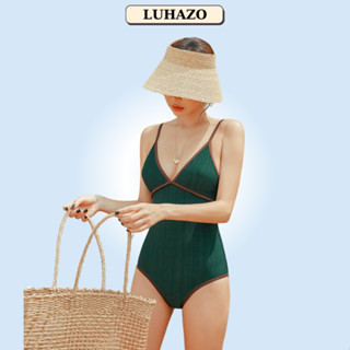 Bikini 1 mảnh hở lưng liền thân đồ bơi đi biển  kín đáo sexy Hàn Quốc nâng ngực có mút 2392-2090 D4T2