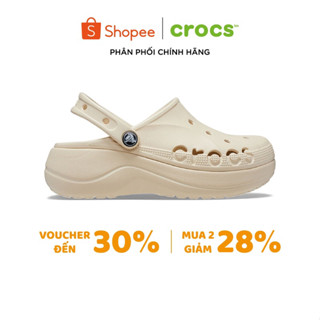 [ CHÍNH HÃNG ] GIÀY CLOG CROCS NỮ BAYA PLATFORM - WINTER WHITE