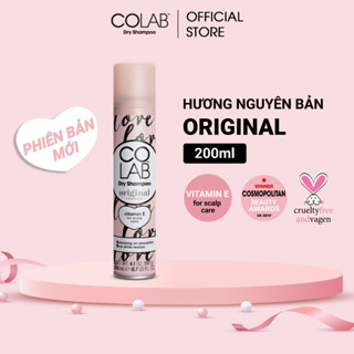 Dầu gội khô Colab Original (Hương nguyên bản) - Tóc sạch bồng bềnh, vào nếp sau 5s 200ml