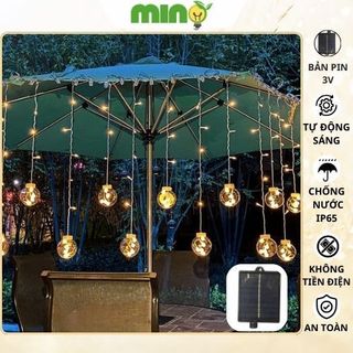  Đèn Led Rèm Rủ Qủa Cầu Ước Nguyện Trang Trí Pin Năng Lượng Mặt Trời Đèn Decor Sân VườnTrang Trí Ngoài Trời Mino 