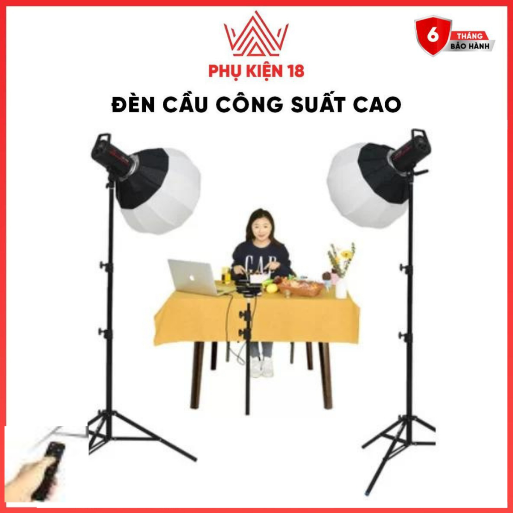 Bộ Đèn Chụp Studio Hình Cầu Bediro BD-400S chụp ảnh quay video livestream chuyên nghiệp