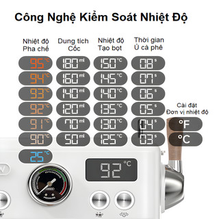 Máy pha cà phê Espresso chuyên nghiệp, thương hiệu Mỹ cao cấp HiBREW - H10 Plus