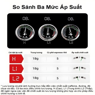 Máy pha cà phê Espresso chuyên nghiệp, thương hiệu Mỹ cao cấp HiBREW - H10 Plus