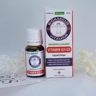 Bioamicus Vitamin D3K2 Mk7 - Giúp Bé Hấp Thu Canxi Tối Đa