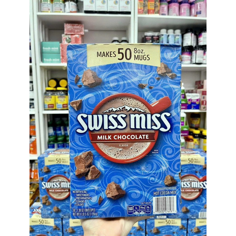Bột sữa socola Swiss Miss Milk Chocolate hộp 50 gói