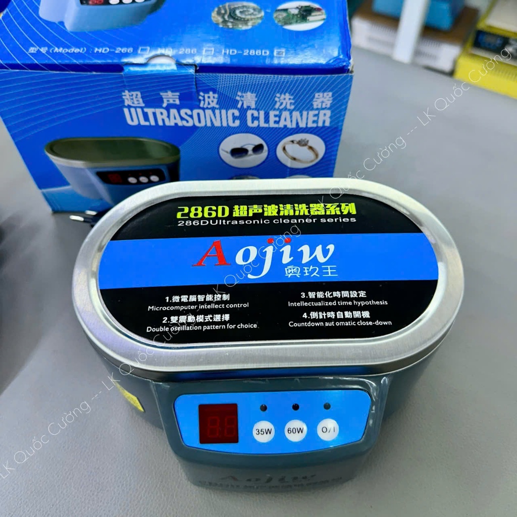 Máy rửa main Aojiw HD-286D công suất 60W (rửa bo mạch, rửa camera đốm,..)