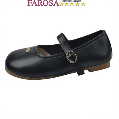 Giày Búp Bê Nữ đề đẻo da mềm FAROSA -TB22 giày bệt quai cài thời trang Hàn Quốc cực xinh