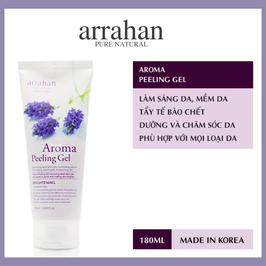 Gel Tẩy Da Chết Làm Trắng Da Hoa Quả Arrahan 180ml