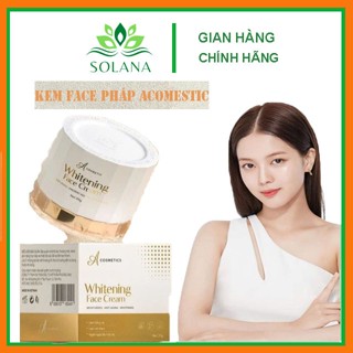 Kem Face Pháp A Cosmetics Dưỡng Trắng Da Mặt Cấp Ẩm Tăng Sinh Collagen X3 Hỗ Trợ Trị Mụn Phục Hồi Tái Tạo Da SOLANA