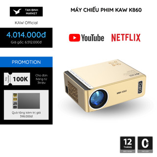 Máy chiếu phim tại nhà Kaw K860 - Độ Sáng 13200 Lumens, Auto Lấy Nét, Độ Phân Giải 1080P