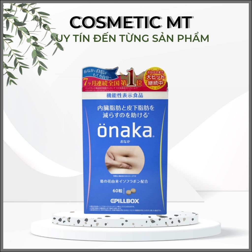 Viên giảm mỡ bụng Onaka Pillbox Nhật Bản, đào thải mỡ bụng mỡ nội tạng Mỡ toàn thân