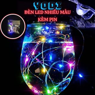 Dây Đèn LED 7 Màu 3 Chế Độ Trang Trí,Đèn LED 1M 2M 3M,Đèn Đom Đóm FairyLight Pin Dẹp