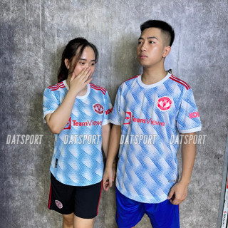  Bộ quần áo MU Sân Khách 21 22 Áo Đá Banh CLB Manchester United Sân Khách mùa giải 2021 22 bản gai thái 