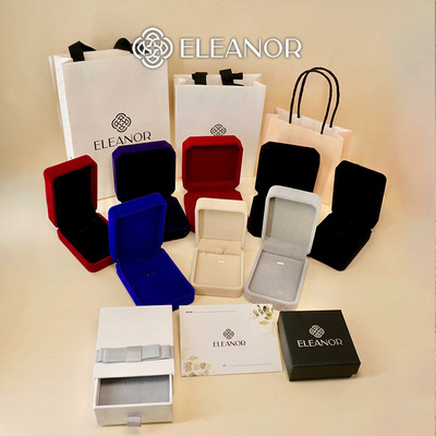 Combo phụ kiện đựng quà tặng Eleanor Accessories gồm thiệp, túi, hộp đựng trang sức thời trang 8449