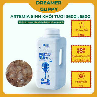 Artemia sinh khối tươi thanh trùng Yee Fresh Shrimp – thức ăn cung cấp dinh dưỡng cho cá bảy màu, cá cảnh DREAMER GUPPY