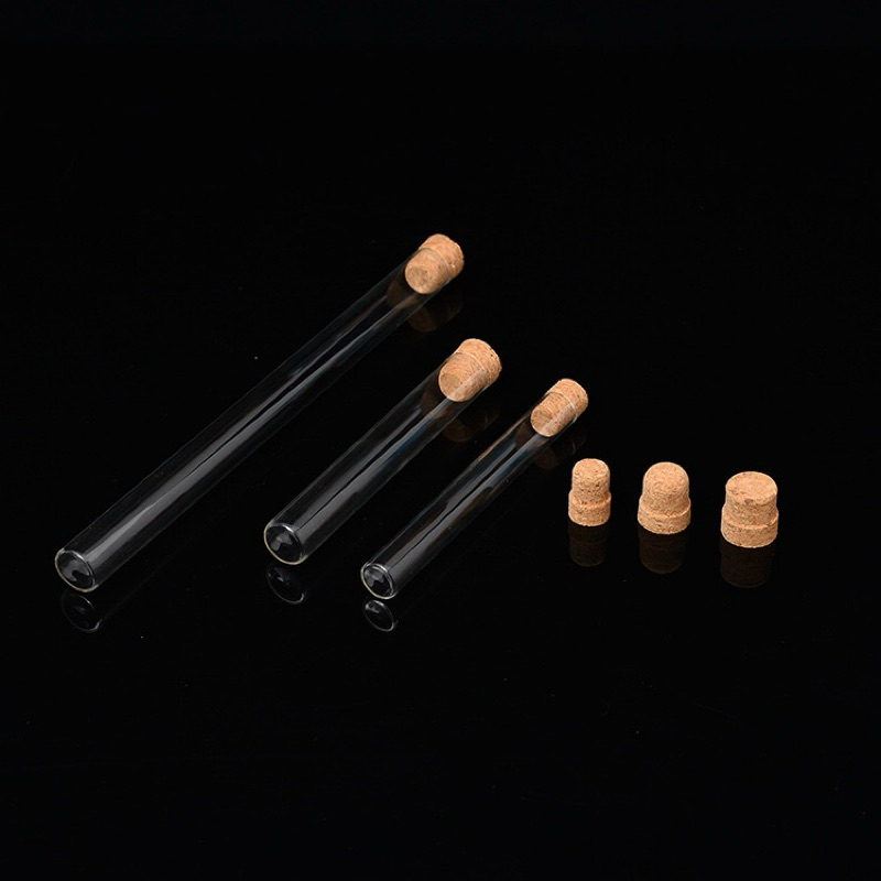 Ống đựng nhang [GIÁ SỈ TỪ 10 ỐNG], Ống đựng nhang bằng thuỷ tinh, nút gỗ