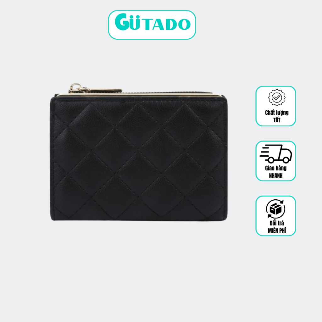 Ví Nữ Mini Cầm Tay Đựng Tiền TAILIAN Thời Trang Kẻ Caro Xinh Xắn Da Cao Cấp Cực Đẹp TL74 - GUTADO