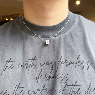 Dây chuyền bạc nam nữ mặt đá lăn tròn sang trọng - Trang Sức MINA JEWELRY cao cấp