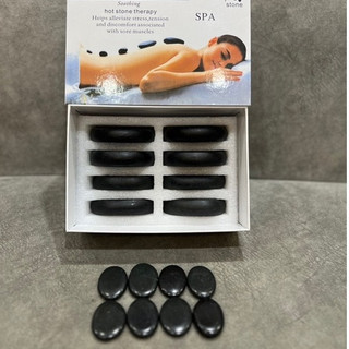 Đá Nóng SPA Massage Đá Núi Lửa size đá tròn 8x8cm - VASS BEAUTY & SPA
