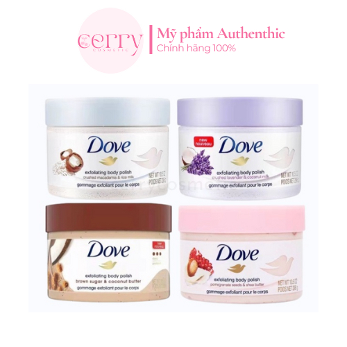 Tẩy da chết body Dove