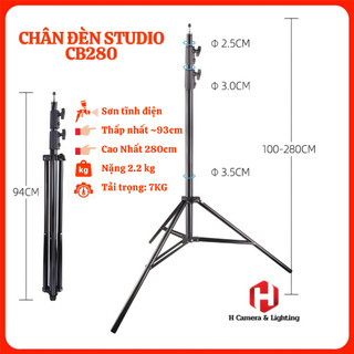  Chân Đèn Studio Sơn Tĩnh Điện CB 280 2m8  