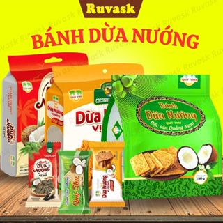 Bánh Dừa Nướng Quý Thu Giòn Rụm - Bánh Dừa Đặc Sản Quảng Nam THƠM NGON - Đặc Sản Ruvask