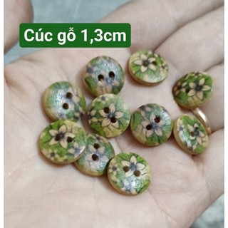 Cúc gỗ các loại bịch 10 cái